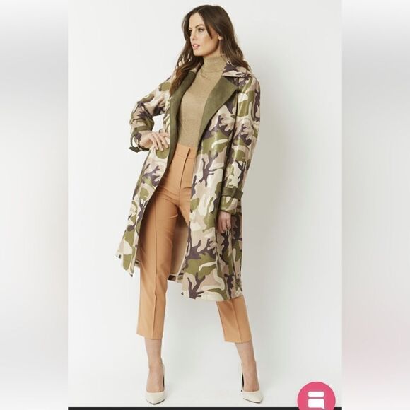 Jayley Camouflage Metallic Shimmer
Faux Suede Trench one size - Picture 6 of 16